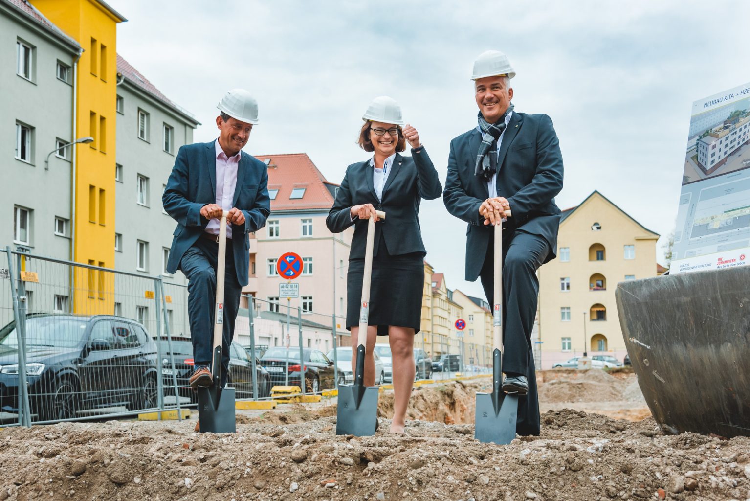 Spatenstich Kita & HzE Stöckelstraße 37-41 - Malios Projektentwicklung